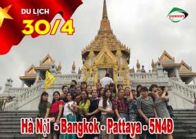 Tour Du Lịch Thái Lan - Bangkok - Pattaya 5 Ngày 4 Đêm Lễ 30/4-1/5 (Bay Vietnam Airlines)